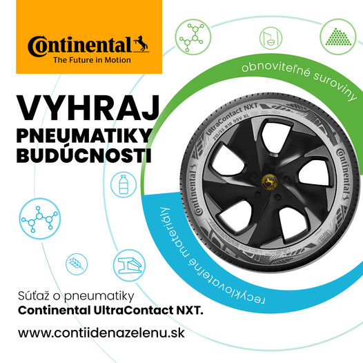 Vyhrajte nové pneumatiky Continental UltraContact NXT