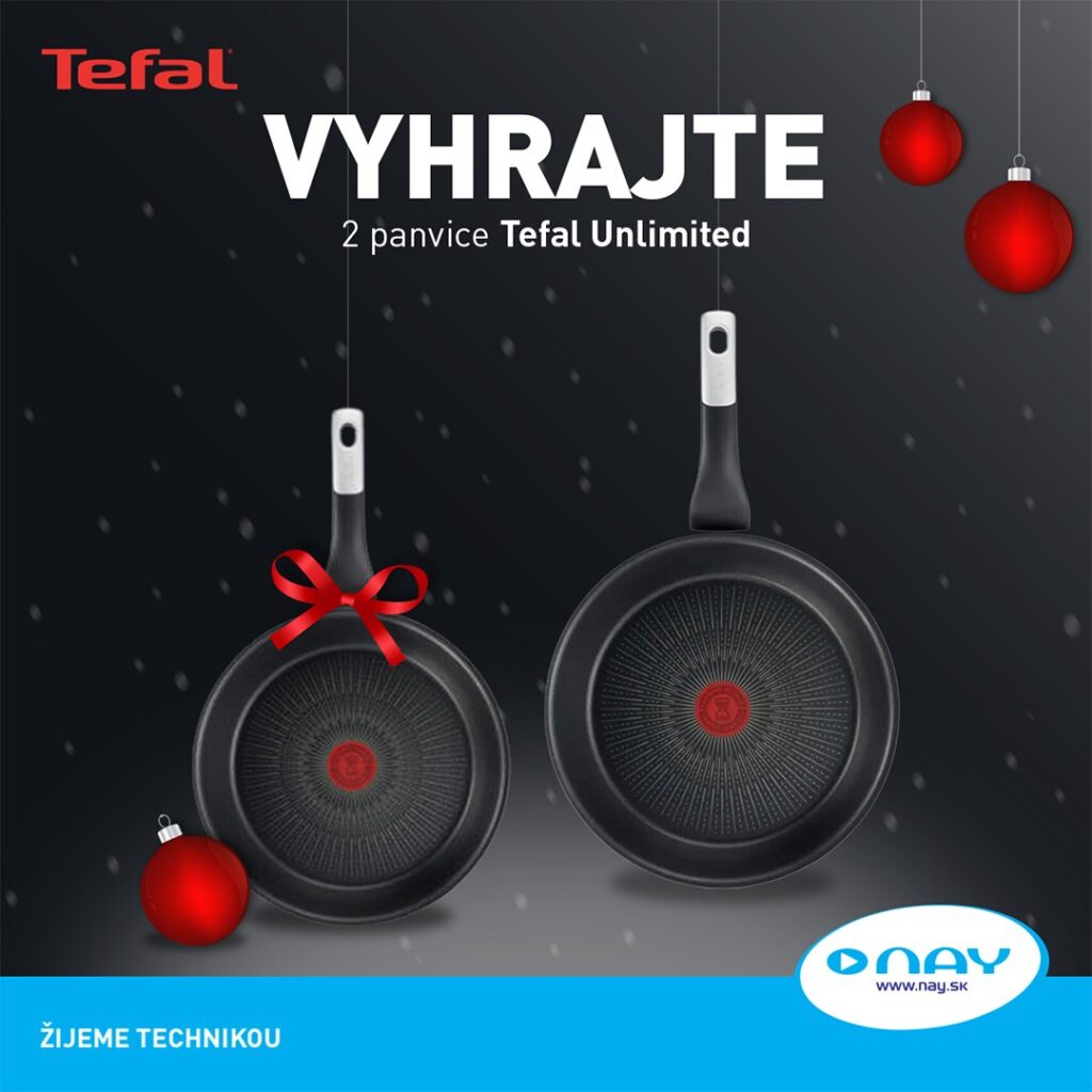 Súťaž o 2 panvice Tefal Unlimited s ultra odolným nepriľnavým povrchom