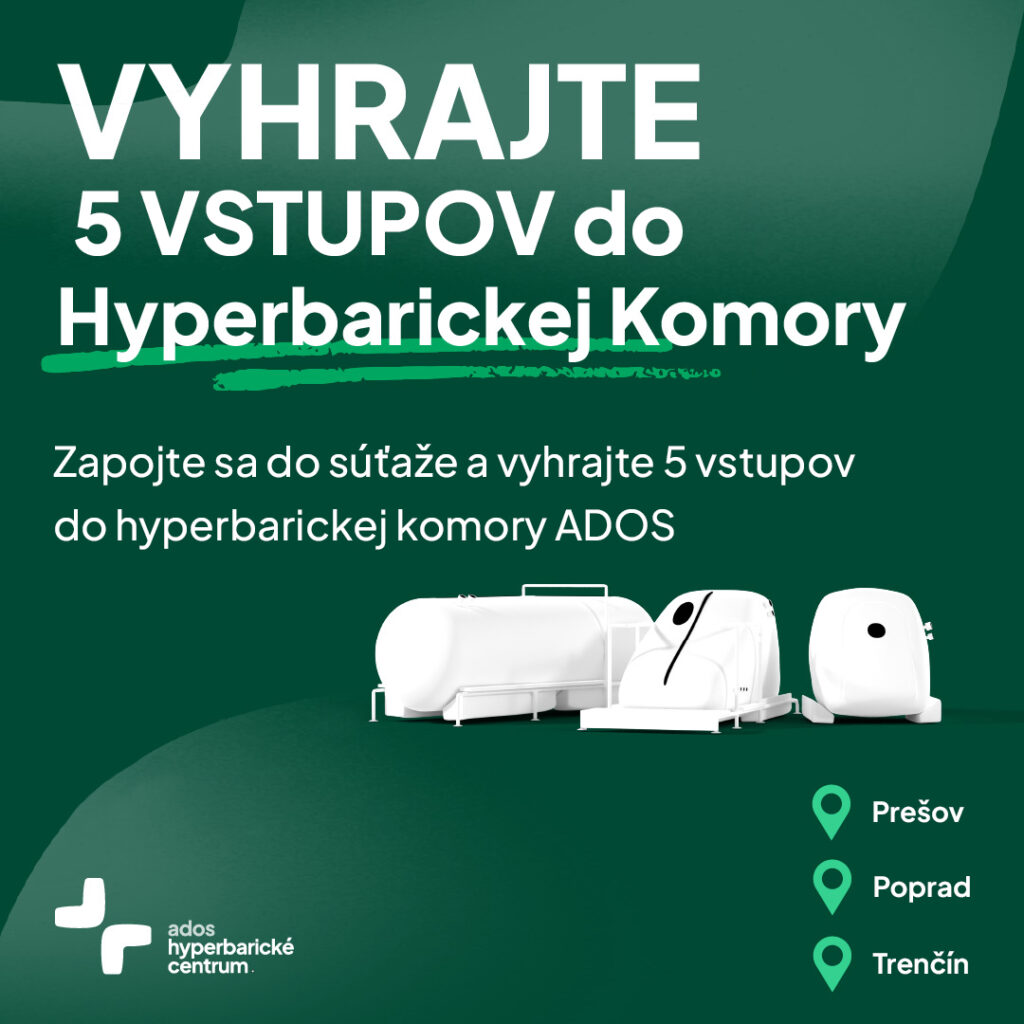 Vyhrajte 5 vstupov do hyperbarickej komory