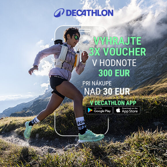 Súťaže o 3x Decathlon voucher v hodnote 300€