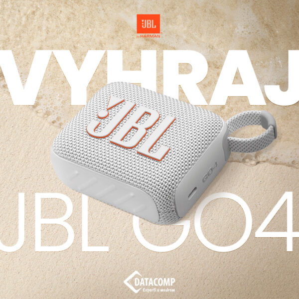 Súťaž o vodeodolný prenosný reproduktor JBL GO4 White