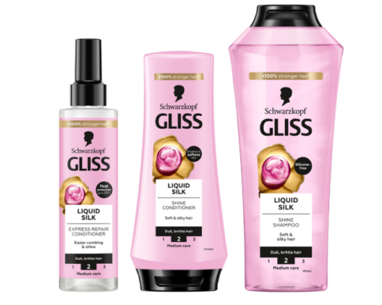 Súťaž o balíček produktov značky Schwarzkopf Gliss Liquid Silk