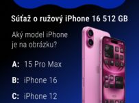 Súťaž o ružový iPhone 16 512 GB