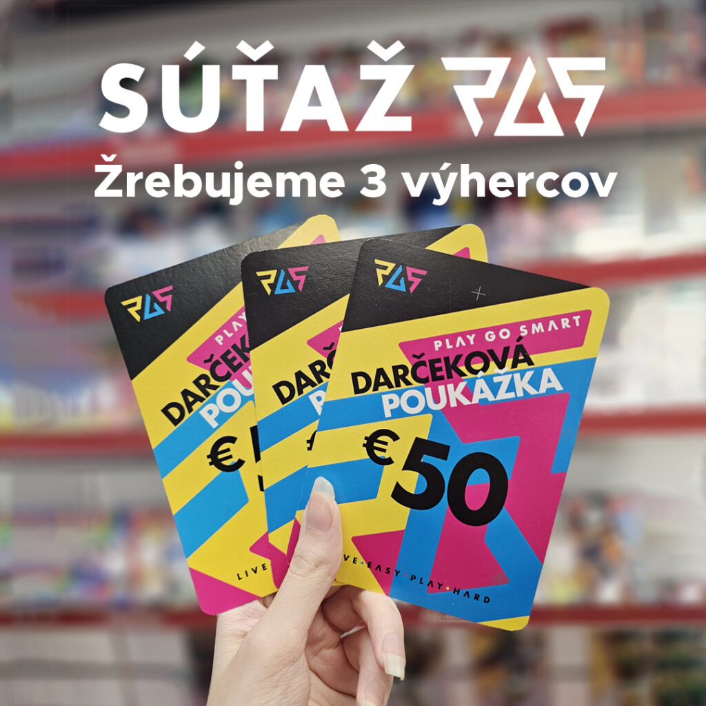 Vyhraj 3x poukážku na nákup v hodnote 50€ na čokoľvek