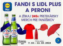 Vyhraj s Peroni a Lidl Plus pretekársky merch