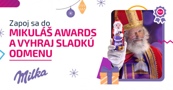 Mikuláš Awards - súťaž o kartón Milka mikulášov