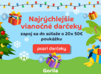 Súťaž o poukážky v hodnote 50€ do Gorila.sk