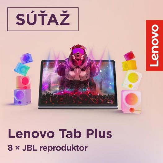 Súťaž o tablety Lenovo Tab Plus a JBL reproduktory