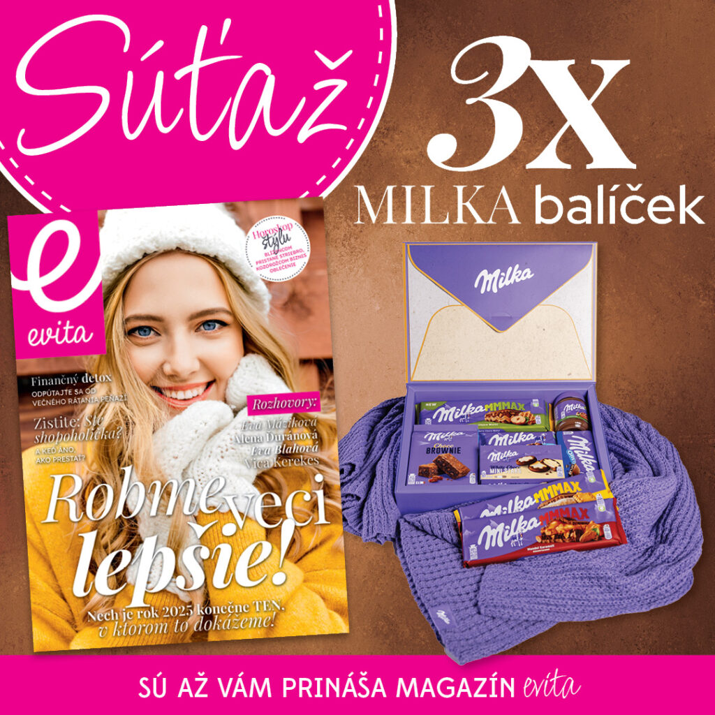 Súťaž o tri balíčky Milka