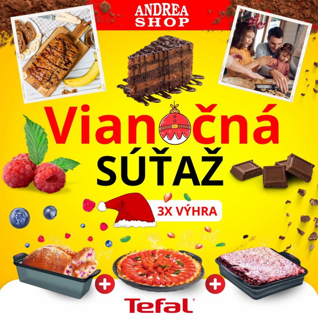 Vianočná súťaž s TEFAL o sadu silikónových foriem na pečenie