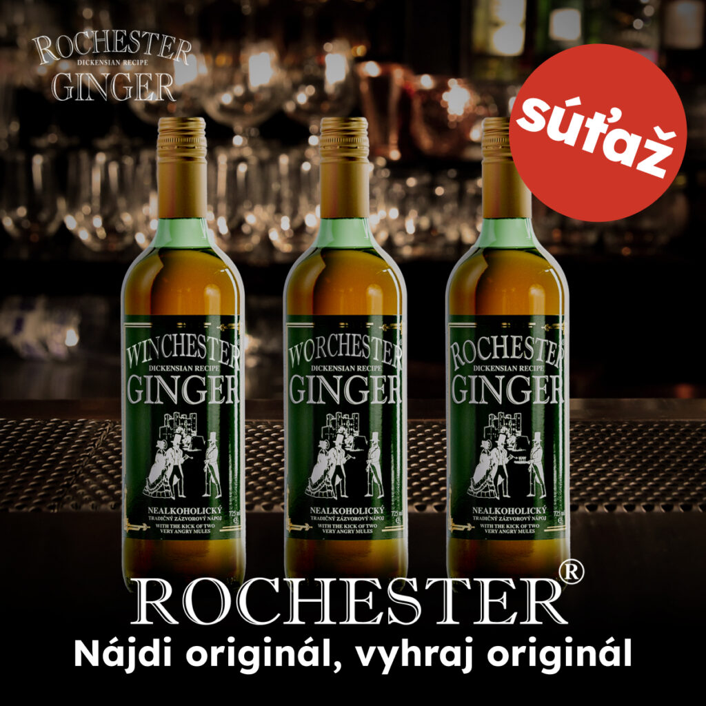 Vyhrajte kartón vášho obľúbeného Rochester ginger nápoja