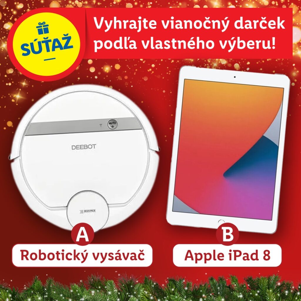 Vyhrajte robotický vysávač, alebo Apple iPad 8