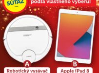 Vyhrajte robotický vysávač, alebo Apple iPad 8