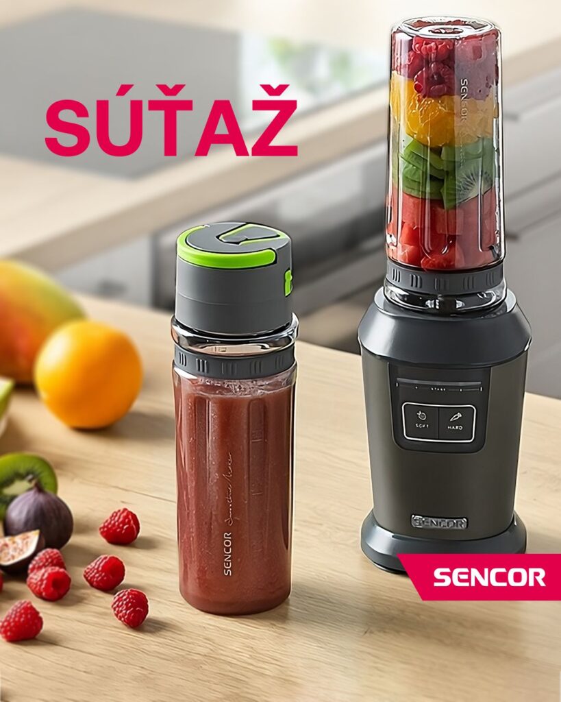 Súťaž o automatický mixér na smoothie Sencor SBL 7177CH